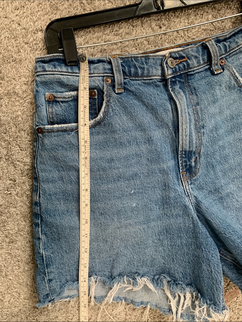 Abercrombie & Fitch High Rise Dad Denim Shorts - Picture 6 of 9